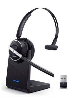 PrancyBt KH122M Wireless Mono Headset W/ Microphone and Charging Base.